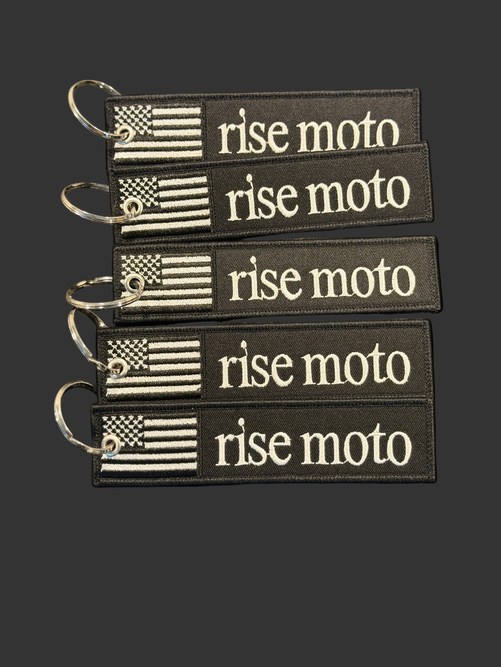 Rise Moto Keychain (Embroidered)