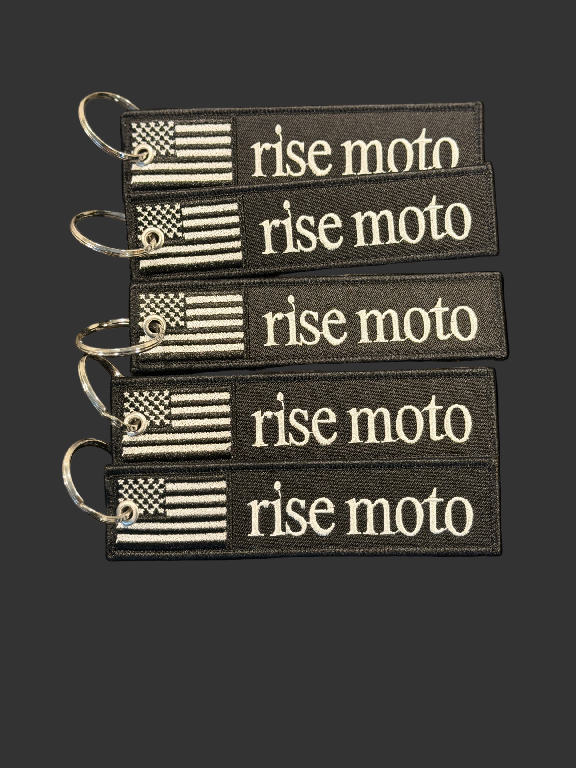 Rise Moto Keychain (Embroidered)