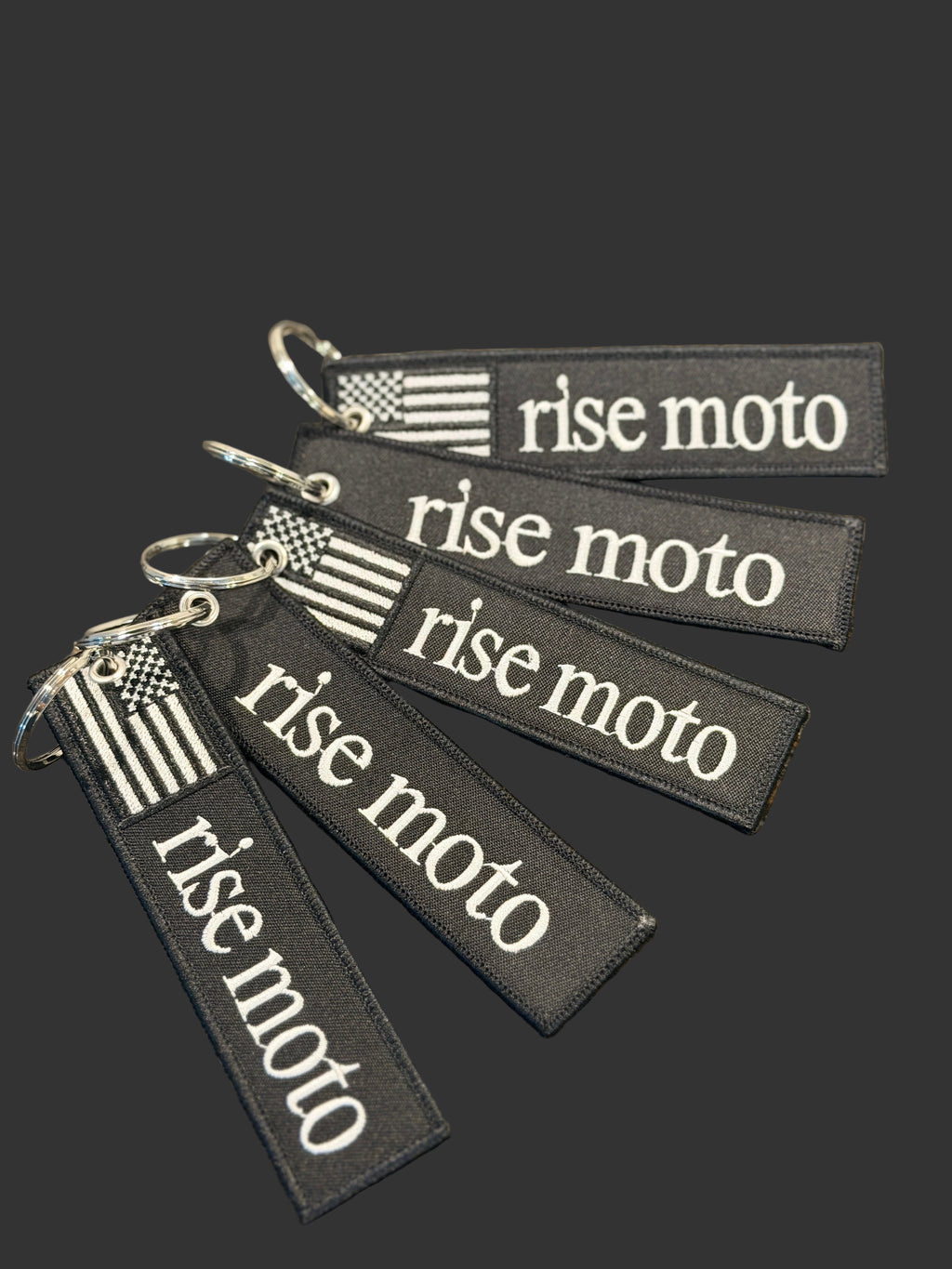 Rise Moto Keychain (Embroidered)