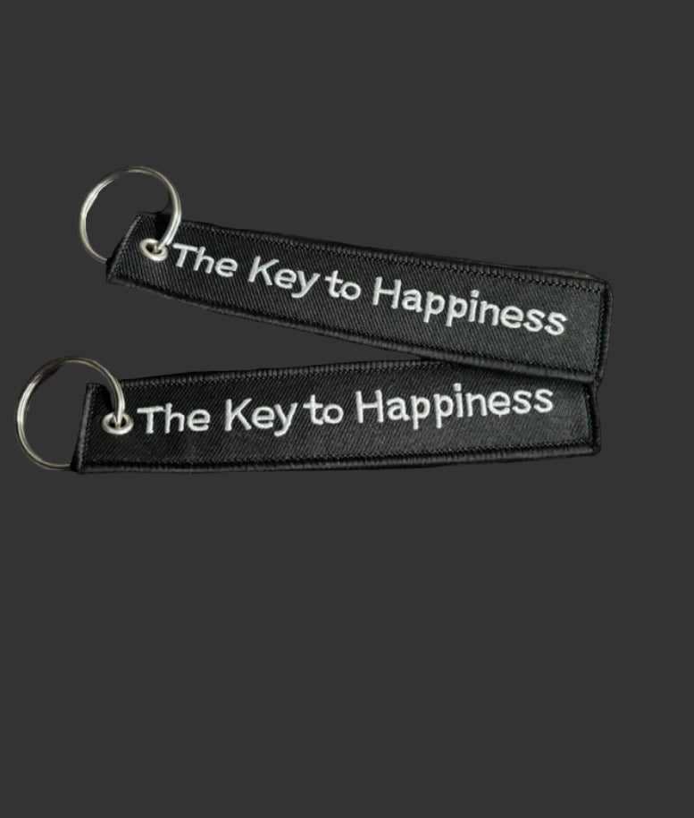 Moto Keychain (Key to happiness)